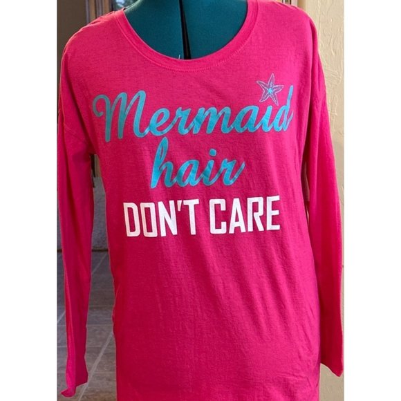 Bobbie Brooks Sleepwear Mermaid Hair Don't Care Cotton Blend Women's Size S NWT - Picture 6 of 15